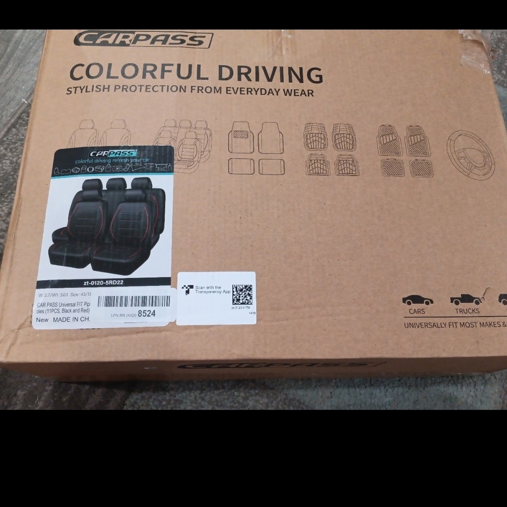 Black and Red Car Seat Covers